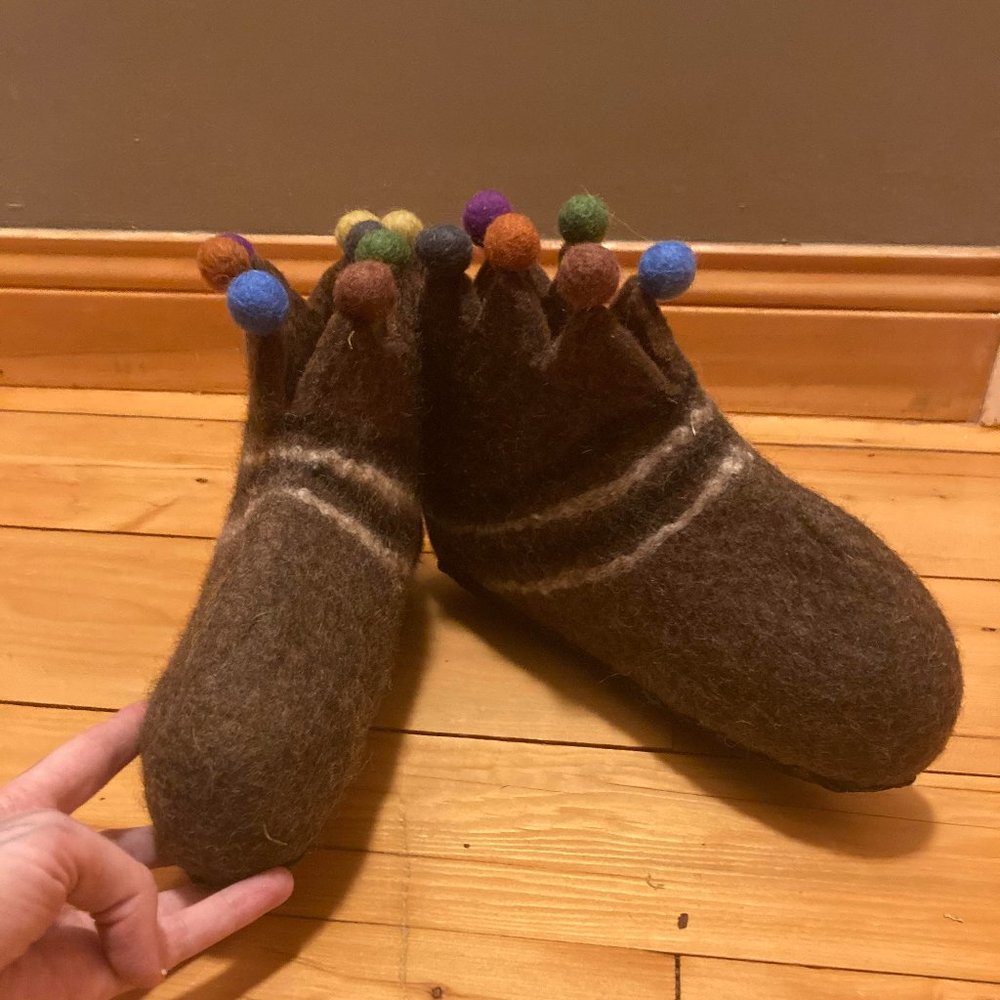 Wool Slipper Booties